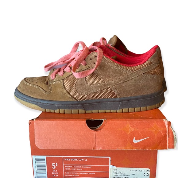 Nike Dunk Low Retro Size 5.5 - Nike Dunk Low Hazelnut Light Chocolate 2006 - Picture 6 of 11